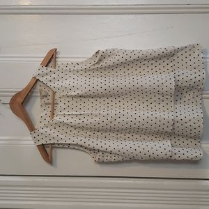 J. Crew layered sleeveless polka dot blouse 10